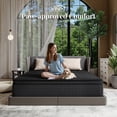 thumbnail image 3 of OCAMANY 10" King Hybrid Mattress in a Box, Memory Foam Mattress with Individually Wrapped Pocket Coils, Medium Firm Bed for Pressure Relief & Motion Isolation, 3 of 6