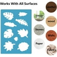 thumbnail image 5 of 2 Styles Tropical Leaf Stencil Leaves Earrings Making Template Reusable Maple Leaf Plant Wall Stencil Botanical Leaves Templates Set, 5 of 7