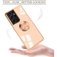 thumbnail image 2 of Compatible for Samsung Galaxy S21 Ultra Case with Ring Holder Kickstand [with Magnetic] Soft TPU Shockproof Electroplated Protective Phone Case for Galaxy S21 Ultra 5G Pink, 2 of 14