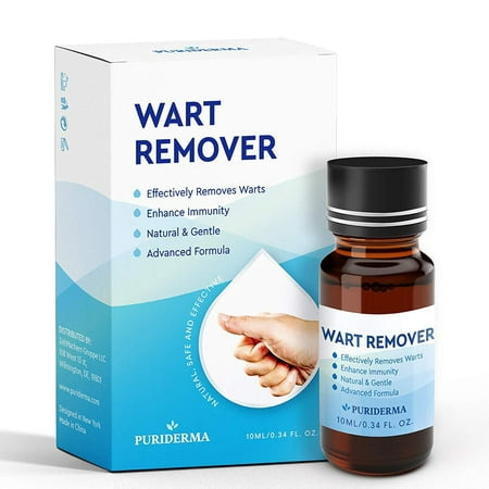 Maximum Strength Wart Removal Treatment by Puriderma - Pain-Free, Permanent Solution to Common, Plantar