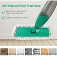 thumbnail image 7 of BCOOSS Spray Mops for Floors Cleaning Microfiber Dry Wet Mop 360 Degree Spin Dust Mop with 3 Washable Mop Pads & 635ML Refillable Bottle, 7 of 7