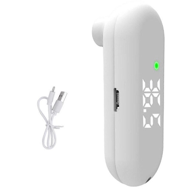 Termómetro de Frente Yuxing Mini Termómetro USB Monitor digital para bebés Temperatura corporal Infrarrojo Blanco
