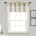 thumbnail image 3 of Lush Decor Linen Button Valance - Gray White, 3 of 11