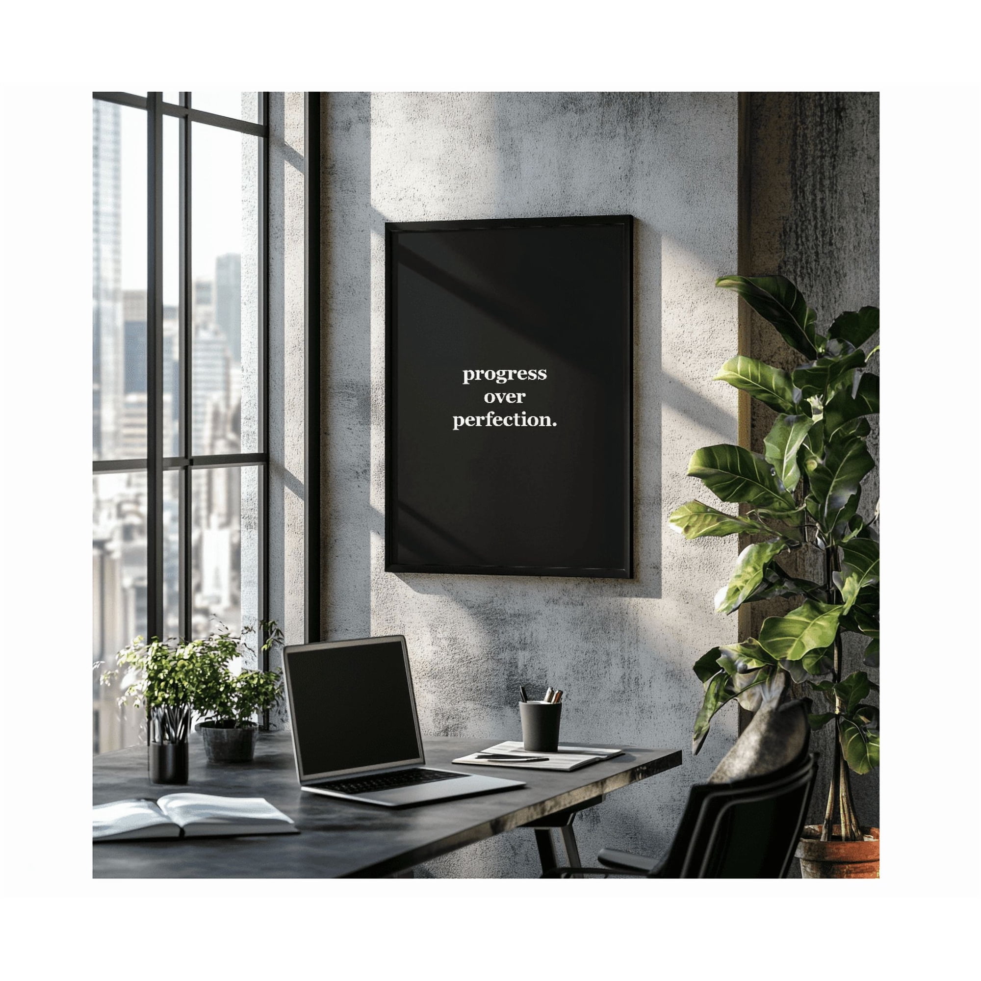 Minimalist Motivational Quote Poster Home Decor Office Wall Art Living Room Decor Paper Poster Only
