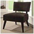 thumbnail image 3 of Coaster Furniture 460507 Accent Chair With Brown Microfiber Upholstery, 3 of 3