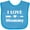 Turquoise, variant on Inktastic I Love Mommy Boys or Girls Baby Bib