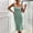 Mint Green, variant on Sakmal Womens Dresses Square Neckline Black Mid-Length Sexy Solid Sleeveless Slip Dress