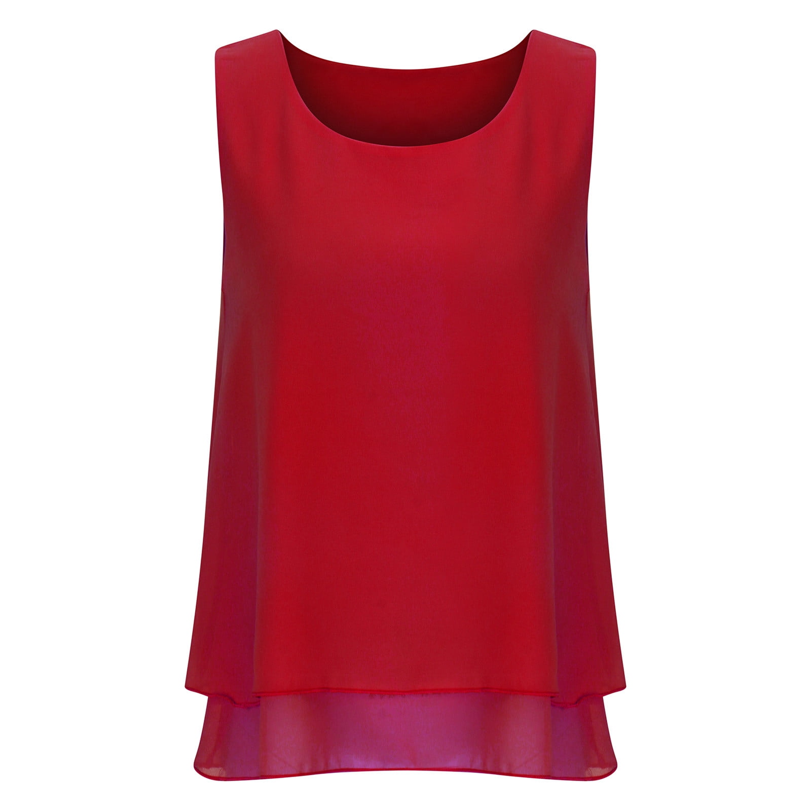 red chiffon blouse plus size