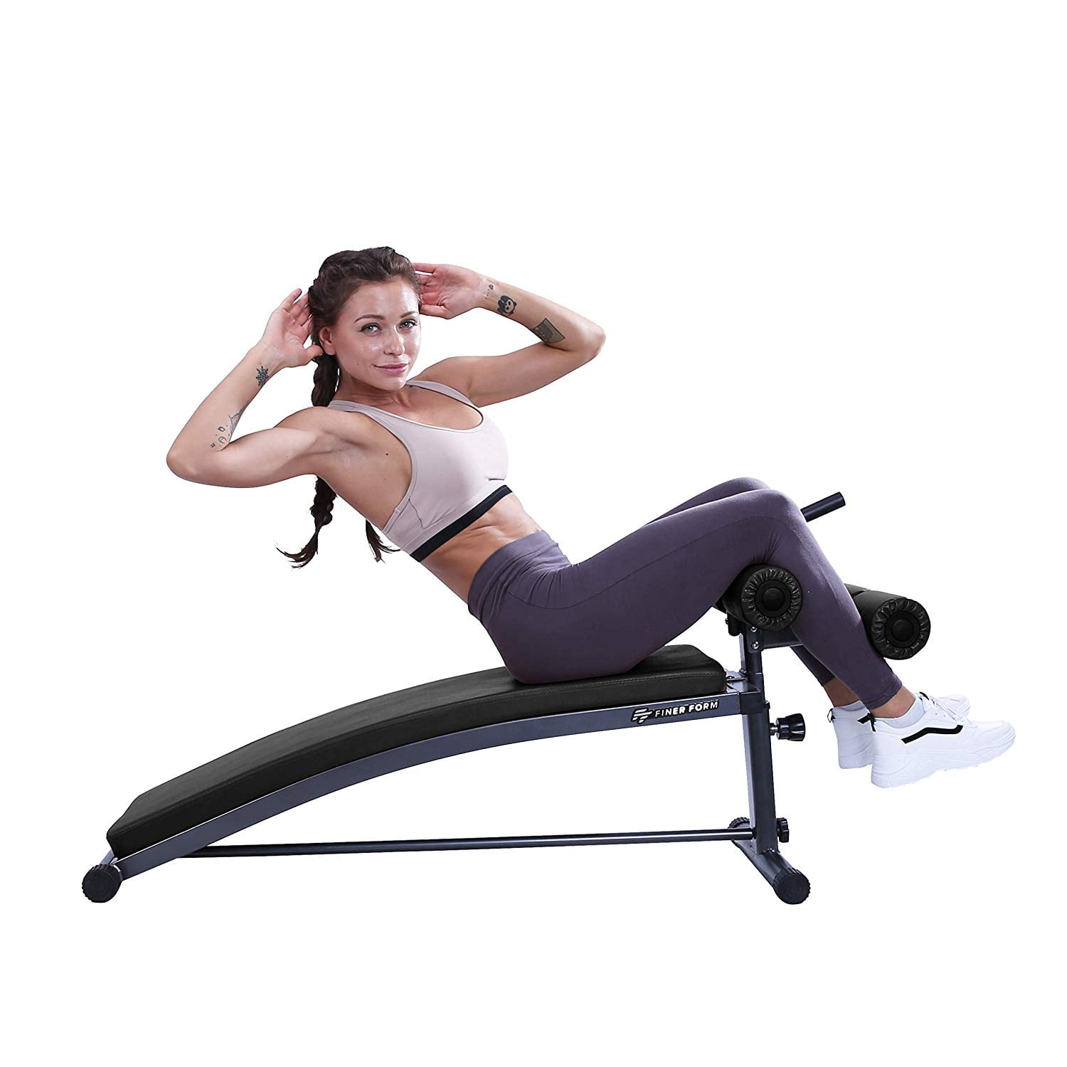 Flat Incline Decline Multi Use Not Othe Free Weights Ycrdtap Folding 90° Sit Ups Adjustable Incline Folding Bench Weight Bench with Leg Extension And Leg Curl for Home Gym Ab Exercise