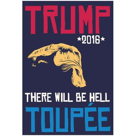 Hell Toupee 2016 (Navy) Poster - 13x19