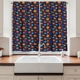 thumbnail image 2 of Ambesonne Space Kitchen Curtains, Cheerful Planets and Rockets, 55"x39", Multicolor, 2 of 3