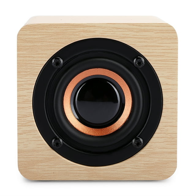 Wooden Speaker, Small Speaker Box, Home Subwoofer, With Vibration Diaphragm, Suitable For Bathroom, Office, Home