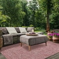 thumbnail image 3 of Superior Two-Toned Braided Indoor/ Outdoor Area Rug, Brick/ White, 4' x 6', 3 of 7