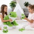 thumbnail image 3 of MaoGoLan 4pcs Frog Stuffed Animals 15.7'' Plush Frog Pillow with 3 Frog Babies Plush Toy, 3 of 11