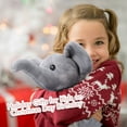 thumbnail image 6 of 13 in Gray Elephant Plush Stuffed Animals Toys for Kids, Toddlers, Girls, 6 of 7