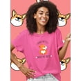 thumbnail image 2 of Welsh Corgi Butts Drive Me Nuts T-Shirt Women -Image by Shutterstock, Female XX-Large, 2 of 4