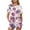 Purple Rose, variant on Yuyamidu Ladybug Flower Womens Pajamas Set Short Sleeve Top and Shorts Sleepwear Set Two-Piece Pjs Lounge Split Short Sets with Pockets
