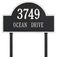 thumbnail image 1 of Arch Marker - Estate Lawn - Two Line- Black/White, 1 of 1