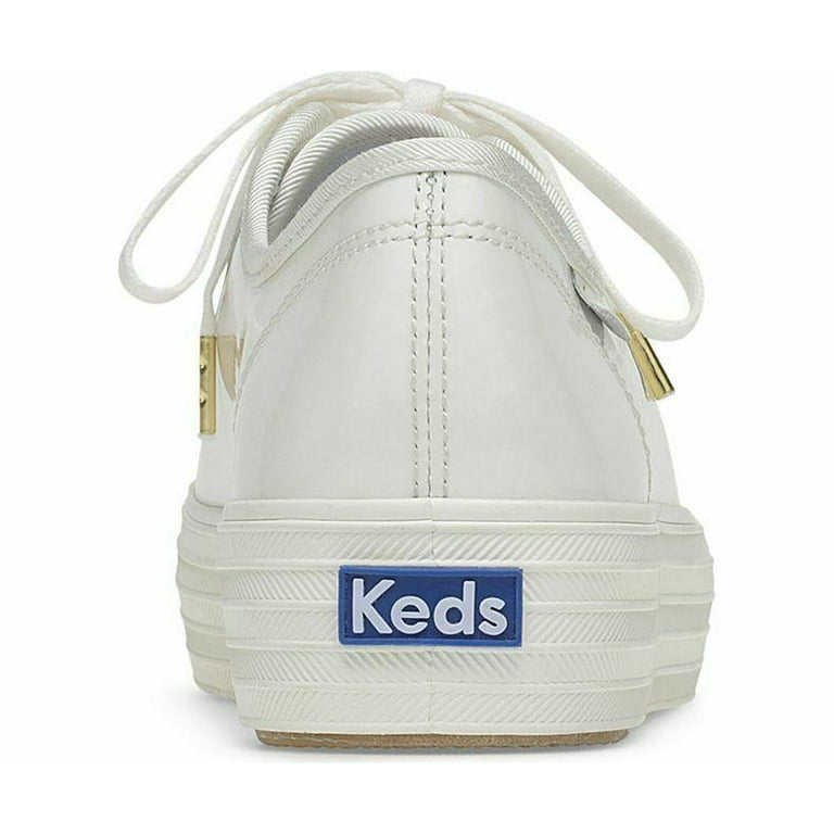 Keds WH58976 Women s Triple Kick Patent White Shoes 10 Med Walmart