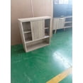 thumbnail image 2 of VERDALAY Armario de baño con puerta corredera Armario de baño de 3 niveles Armario de madera Armario empotrado Armario flotante con un estante abierto para baño, aseo, dormitorio y cocina, 2 of 12