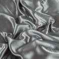 thumbnail image 4 of Move Over Light Gray Ruffle Bedding Sets King Satin Duvet Cover Set Grey Ruffle Pattern Microfiber No Filling, 4 of 8