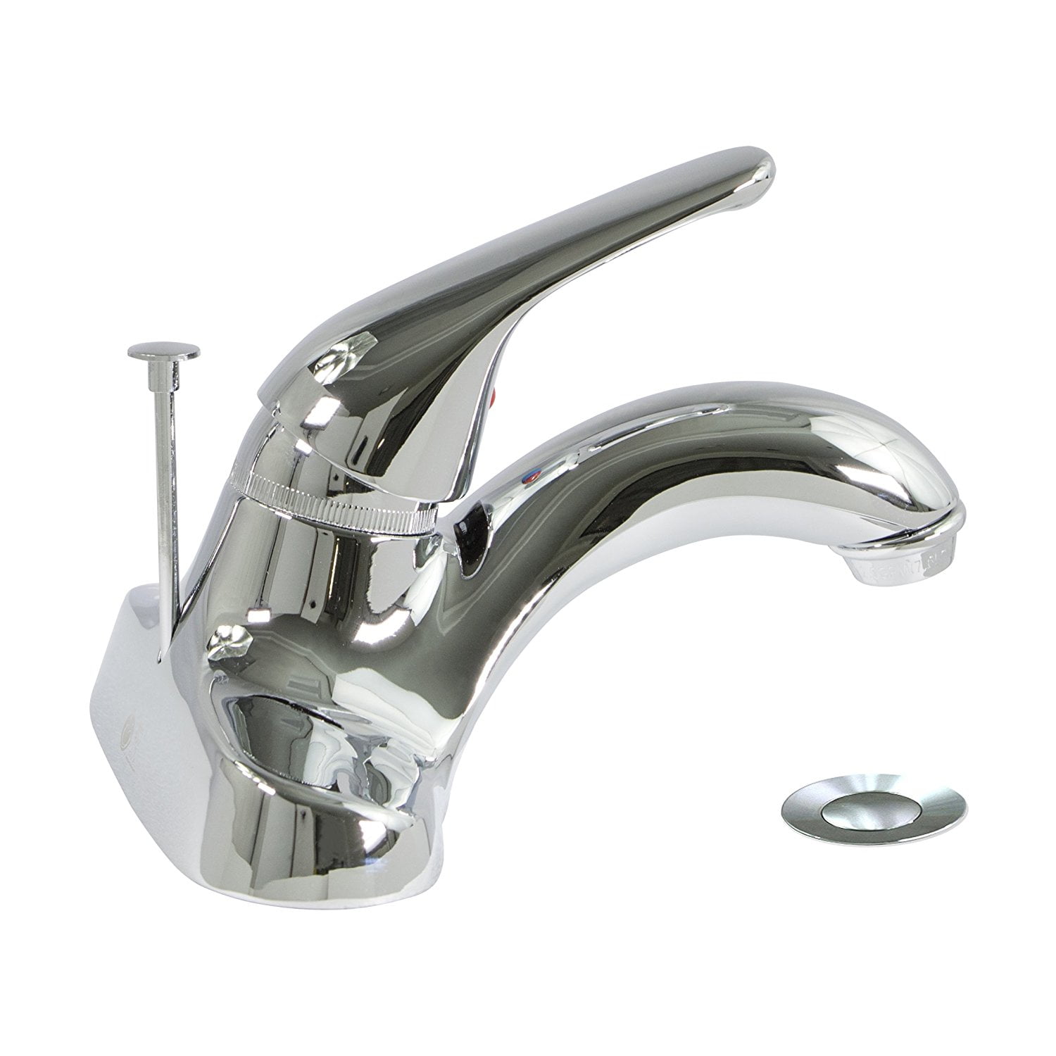 Highcraft 17345 Single Loop Handle Lavatory Faucet with Brass Pop/Up