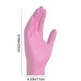 thumbnail image 2 of Pink Rubber Gloves For Kitchen And Beauty Applications Providing Comfort And Barrier Protection, 2 of 7