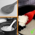 thumbnail image 2 of 1pc Stainless Steel Silicone Rice Spoon Hanging Hole Rice Scoop Home Tableware, 2 of 8