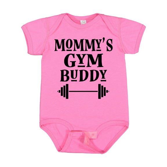 Inktastic Mommy Gym Buddy Workout Boys or Girls Baby Bodysuit