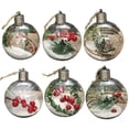 thumbnail image 3 of 6 bolas navideñas brillantes con luces LED colgantes, bolas rellenables, adornos colgantes para árbol de Navidad para fiestas, 3 of 12