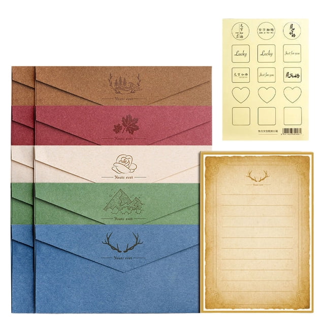 1 juego que incluye papelería y sobre 21CM * 14.5CM, sobre: 22CM * 10.9CM