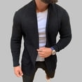 thumbnail image 4 of Suéter tipo cárdigan con frente abierto para hombre, cárdigan tejido de Color puro, cárdigan tejido para hombre, cárdigan tejido informal para hombre, calidad inigualable, 4 of 6
