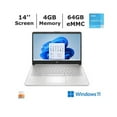 thumbnail image 2 of Restored HP Laptop 14-DQ0075NR 14" Intel Pentium Silver N5030, Intel UHD Graphics 605, 4GB DDR4 RAM, 64GB eMMC Storage, Windows 11 Home in S Mode, Natural Silver, 2 of 4