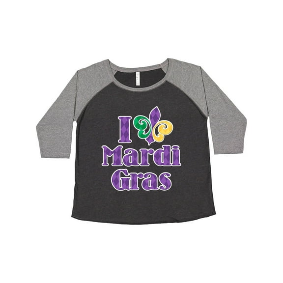 Inktastic I Love Mardi Gras Women's Plus Size T-Shirt