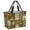 Bronze, Khaki, Brown, variant on Tropical Plants Beach Bag for Women, Large Breathable Mesh Beach Tote Bag, Summer Palm Trees Pineapple Leaves Retro Yellow Sandproof Lightweight Travel Bags for Vacation Picnic Swimming Pool
