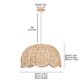 thumbnail image 6 of Arturesthome Southeast Asian Rattan Art Chandelier Modern Minimalist Creative Japanese Pendant Lamps, 6 of 8