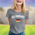 thumbnail image 1 of iTNHFP T-Shirt Canada Col en V Hauts pour Femmes Mode Décontractée Manches Courtes Col Rond T-Shirt Imprimé Ample, 1 of 3