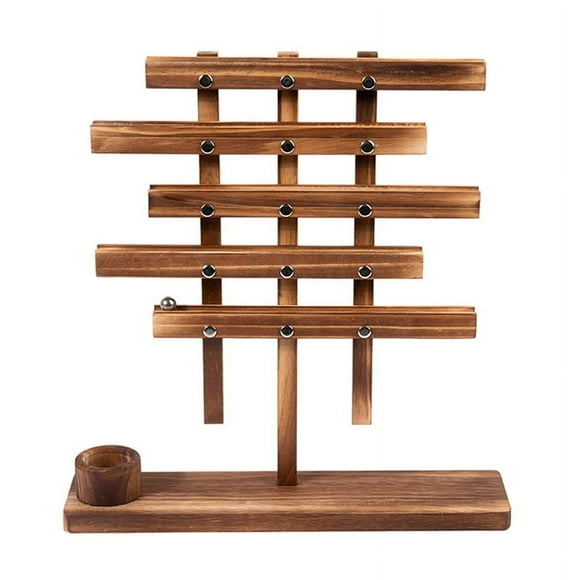 Wood Balancing Strategy Puzzle Marbles Family Board Game Learning Educational Toy,XL3497