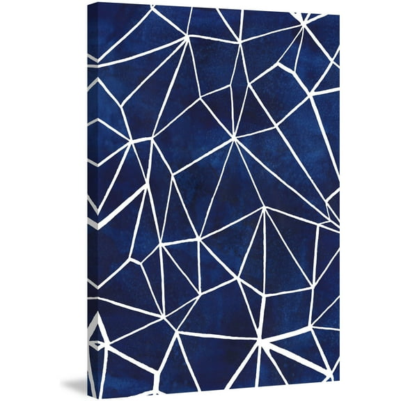 Marmont Hill "Indigo Pattern III" Painting Print on Wrapped Canvas