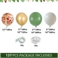 thumbnail image 3 of Marakabeis Animal Print Latex Balloons Garland Arch Kit, Green, 137 Count, 3 of 6
