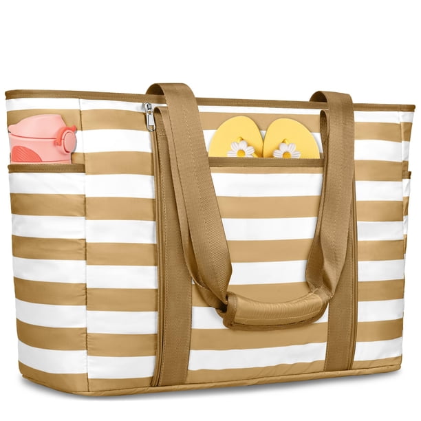 Bolsa de Playa TEUEN Extra Grande Impermeable y Resistente a la Arena para Mujer