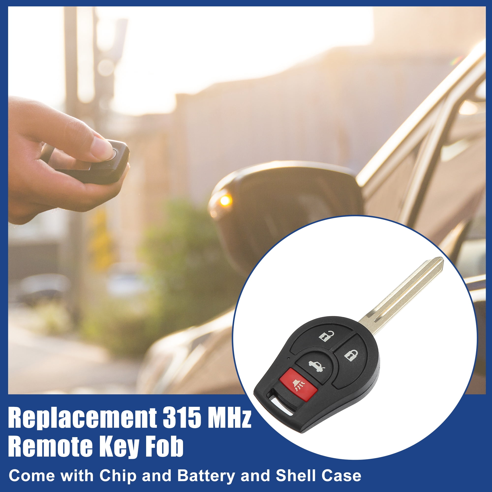 KEYXPRESS Replacement Key Fob For 2013-2015 Nissan Versa – Remote Keyless Entry - View #3