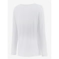 thumbnail image 5 of Womens Long Sleeve Round Neck Shirts Casual Basic Tops Tee Shirts Fall Winter Tops, 5 of 5