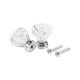 thumbnail image 4 of Perilla de cristal Jadeshay 16 piezas 25 mm forma de diamante tirador de cajón manija de gabinete, 4 of 12