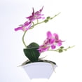 thumbnail image 3 of Artificial Orchid Bonsai Faux Potted Plants Arrangement indoor and outdoor Wedding Garden Decor with Vase, 3 of 4