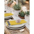 thumbnail image 6 of Cloth Napkins Set of 6 - 20x20 Inches, Yellow Washable Reusable Table Napkins, Black White Modern Geometric Abstract Art Soft & Absortbent Dining Napkin for Party Wedding Hotel Restaurant, 6 of 8