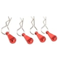 thumbnail image 3 of 4Pcs RC Body Clip Pin Stainless Steel R Shape Universal for 1/8 1/10 Remote Control Car Red, 3 of 8