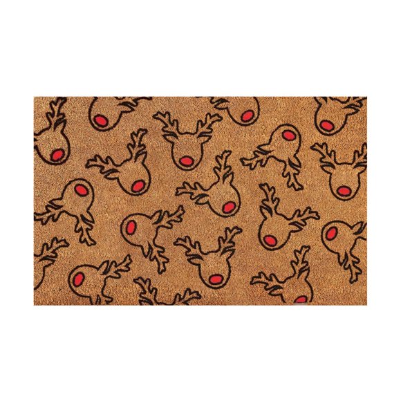 TIELUTT Christmas Floral Welcome Cane Christmas Tree Light String Deer Door Mat Floor Mat Throw for Sofa Dark Carpet for Bedroom And Teal Throw Blanket Rug for Dorm Room Area Rugs 5x7 under 50