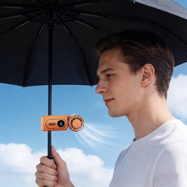 hi-yan⭐︎ XINGXIANG Handheld Clip On Mini Fan, 5 Speeds, 180° Adjustable