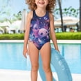 thumbnail image 3 of Uorisanigo Swimsuits for Girls Size 5-6 One Piece Quick Dry Swimming Training Bathing Suit for Kids Swimwear Summer Beach Vacation, Kawaii Axolotl, 3 of 7